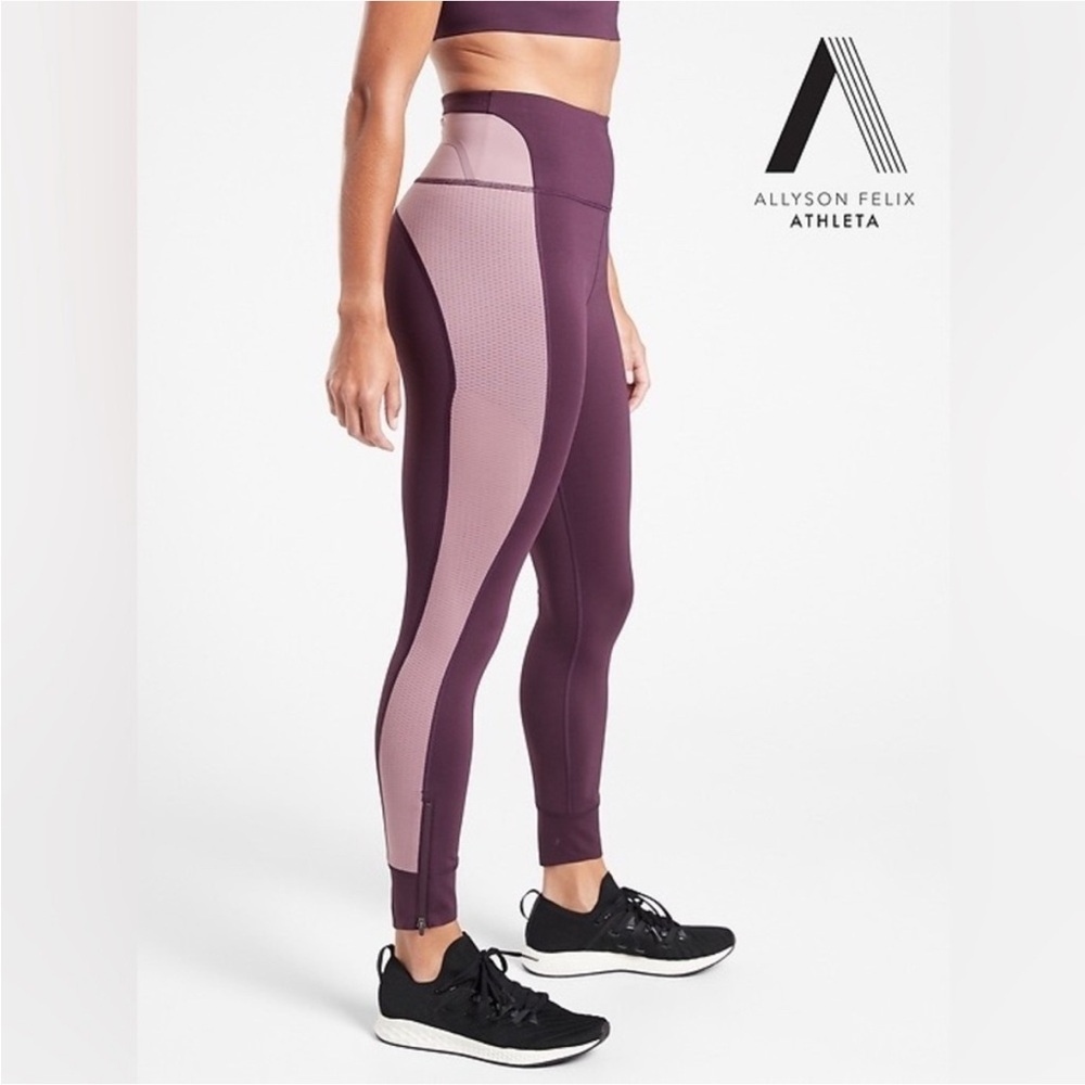 Athleta x Allyson Felix Legend Mesh 7/8 Tights Sz S
